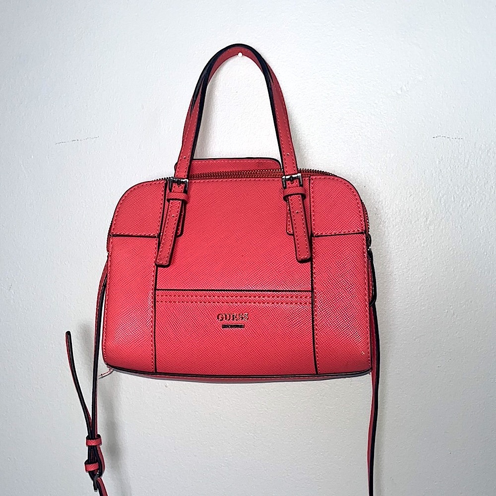 Guess Pink Mini Handle Crossbody Bag